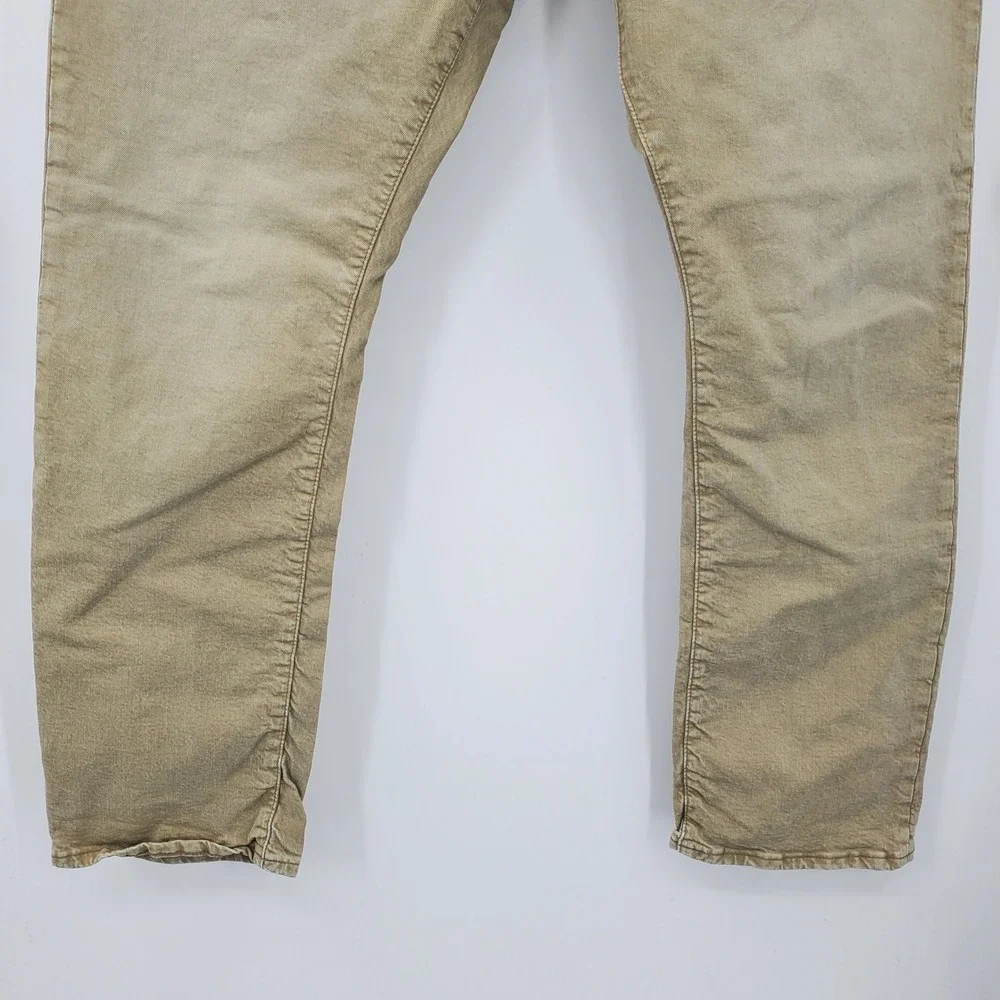 Polo Ralph Lauren Varick Slim Straight Tan Khaki Pants Mens 38x32 Stretch Jeans